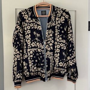 Scotch & Soda floral reversible bomber jacket